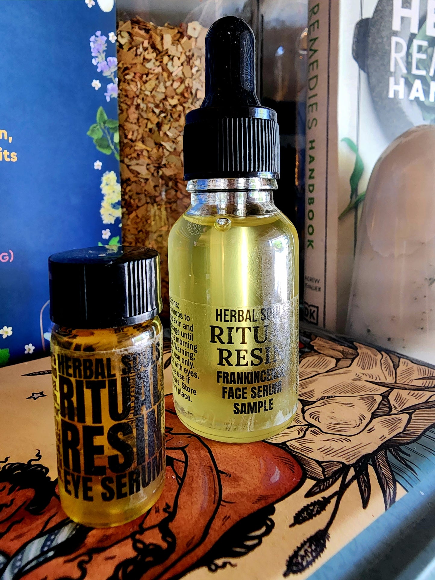 Ritual Resin Face Serum and Eye Serum Sample Pack