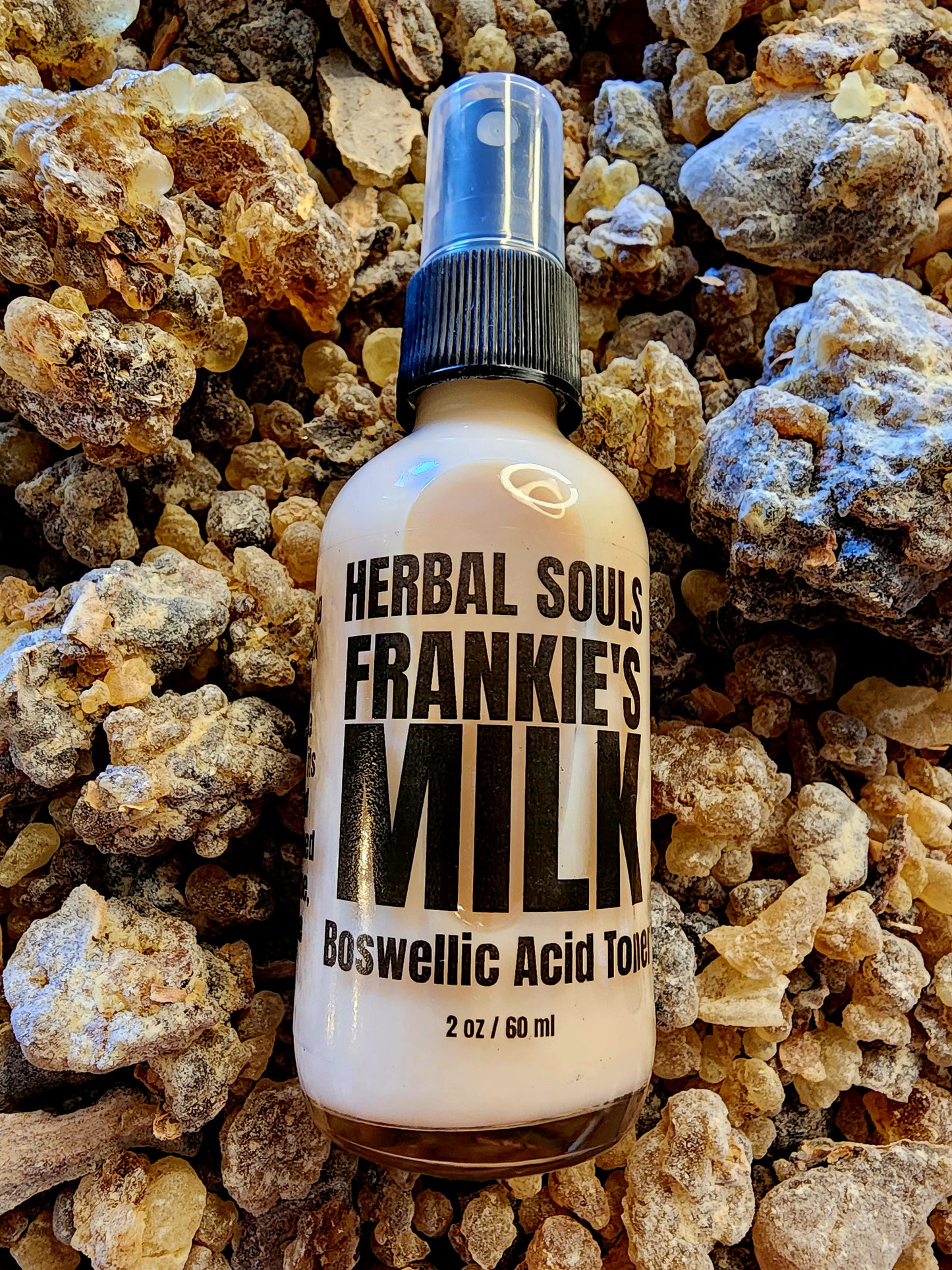 Frankie's Milk Face Toner ( created with The Smoke Walkers hydrosol and black sacra frankincense resin extract)