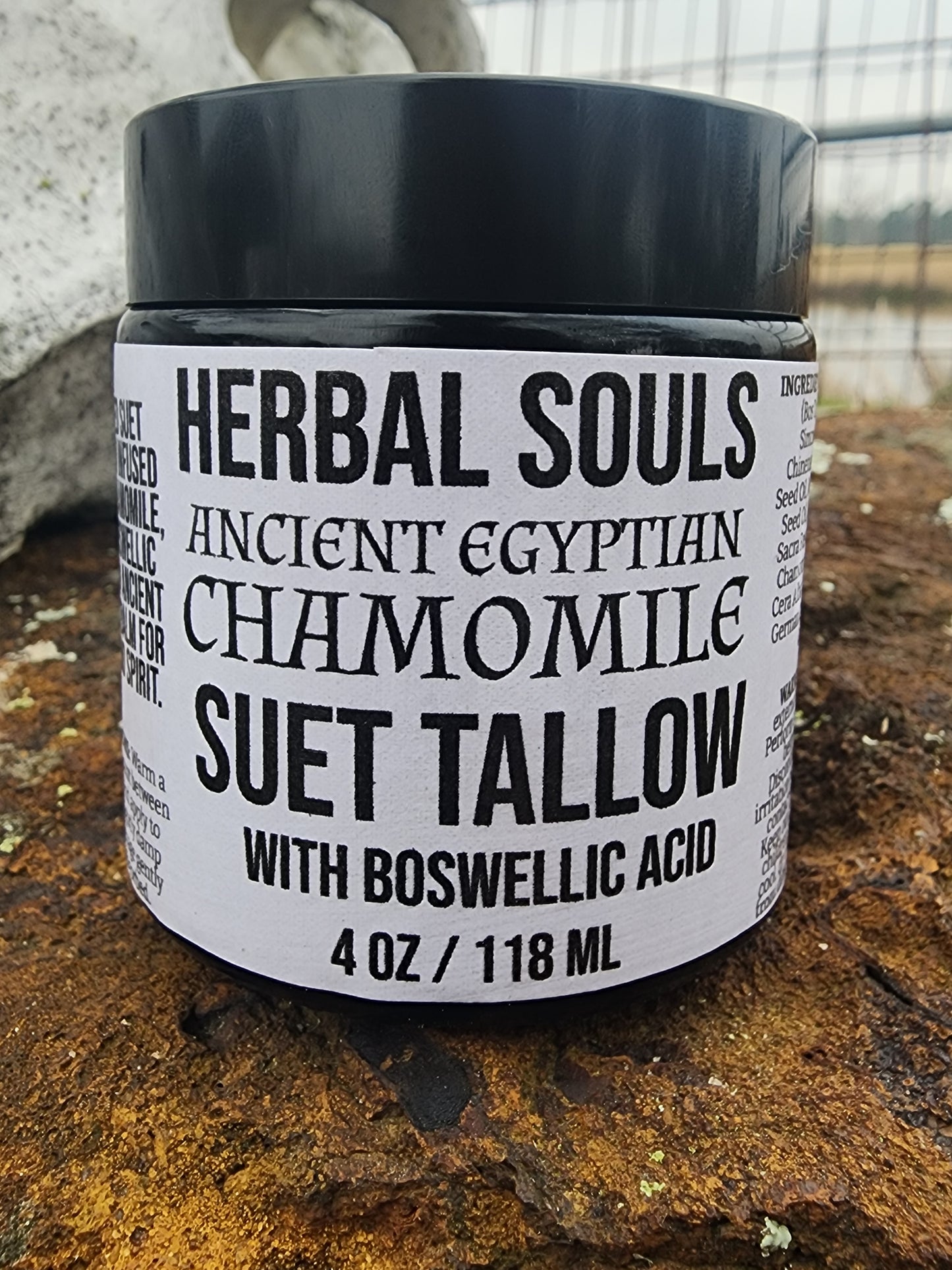 Egyptian Chamomile Suet Tallow with Boswellic Acid salve 4 oz