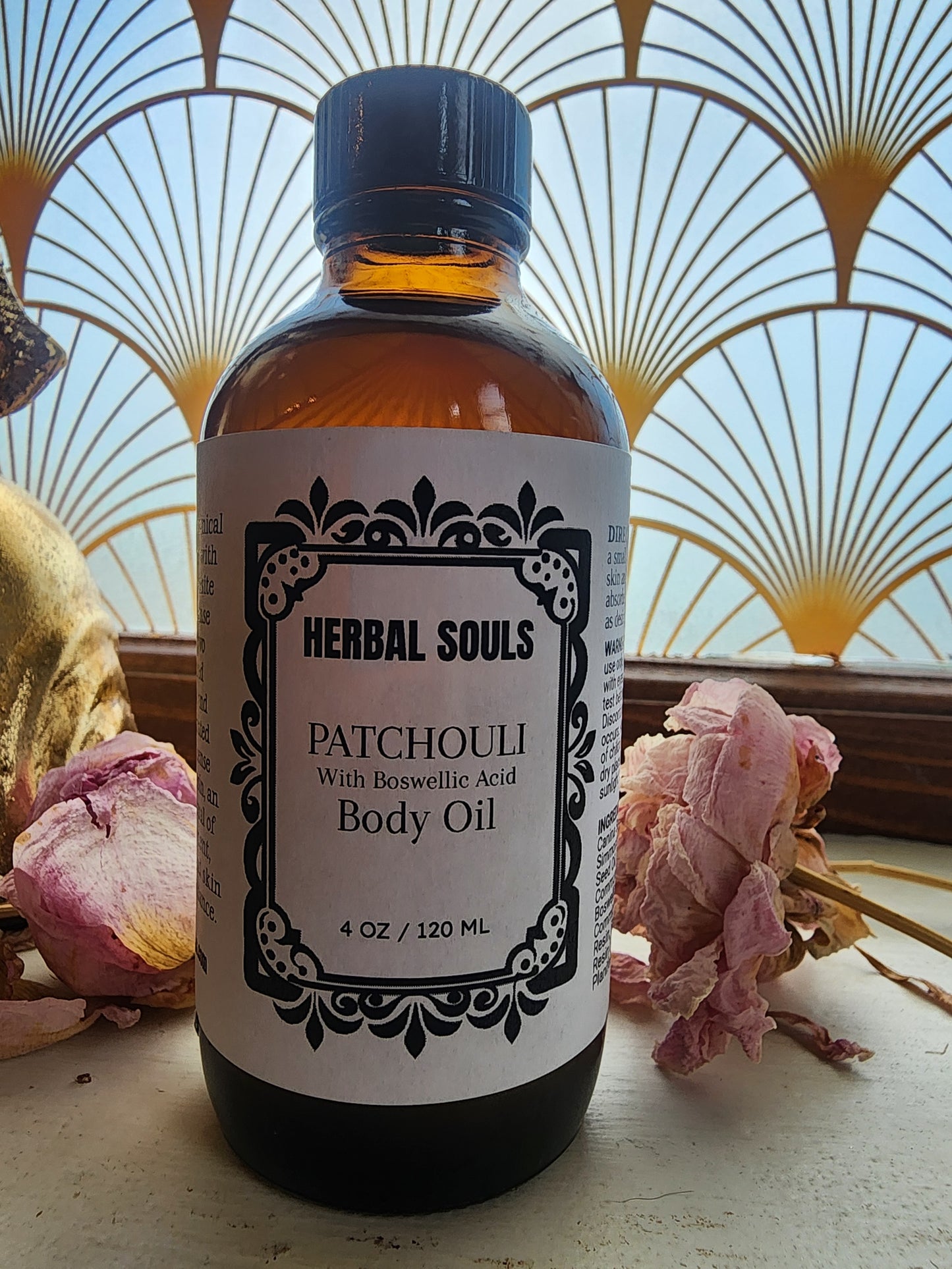 Patchouli Body Oil with Boswellic Acid 4oz