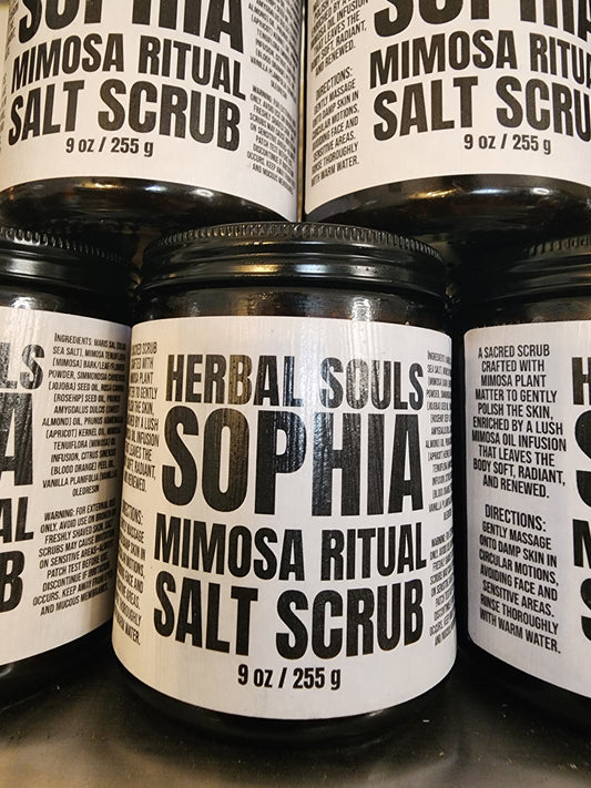 9 oz Mimosa Ritual Salt Scrub (Dirty Scrub)