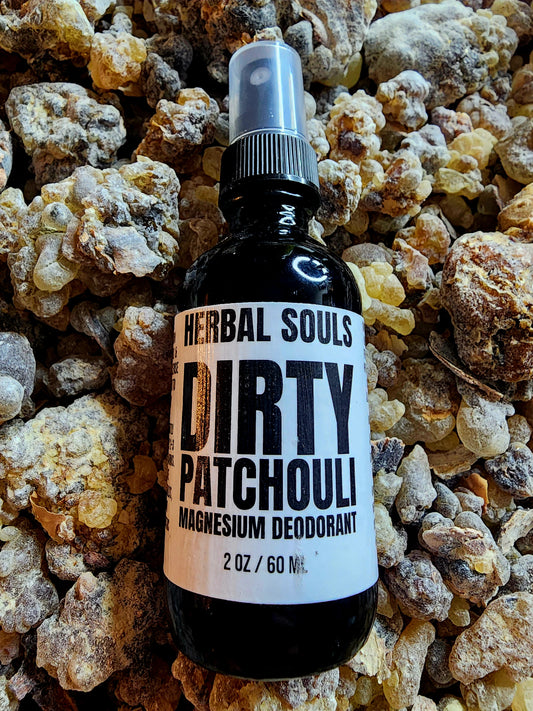 2oz DIRTY PATCHOULI Magnesium Deodorant