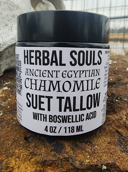 Egyptian Chamomile Suet Tallow with Boswellic Acid salve 4 oz