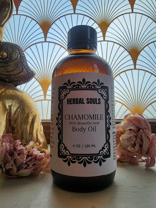 Chamomile Body Oil with Boswellic Acid 4oz