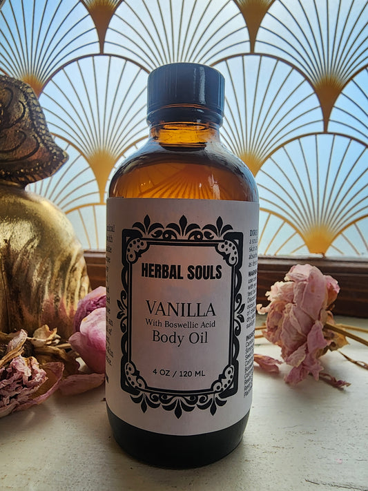 Vanilla Body Oil with Refined Resin 4oz